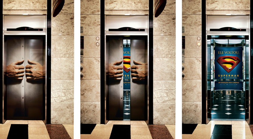реклама в лифтах